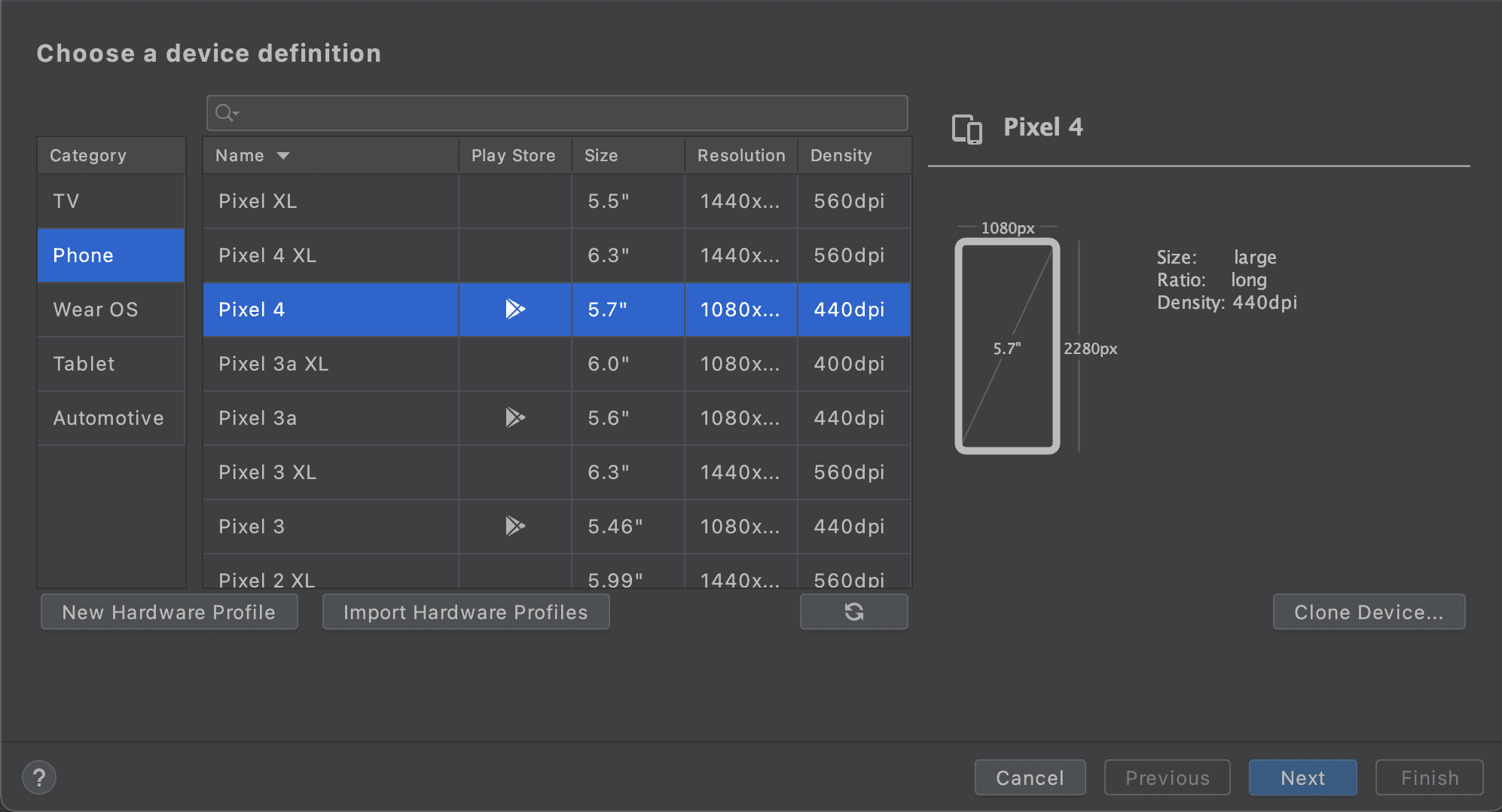 create emulator shortcut android mac